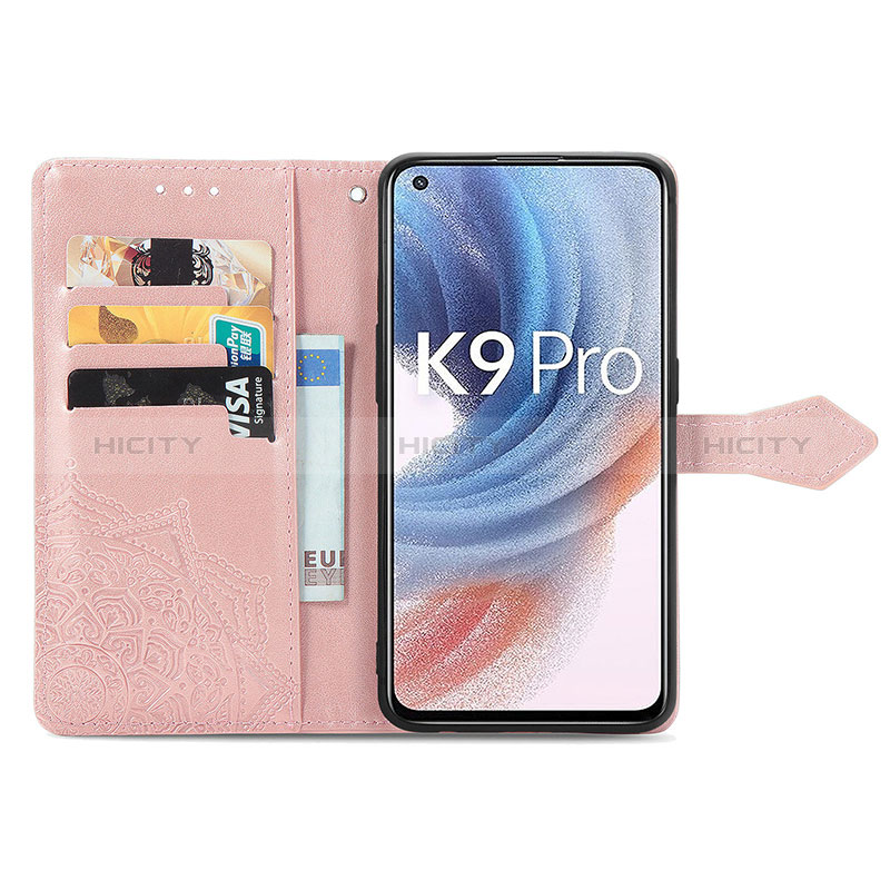 Oppo K9 Pro 5G用手帳型 レザーケース スタンド パターン カバー Oppo 