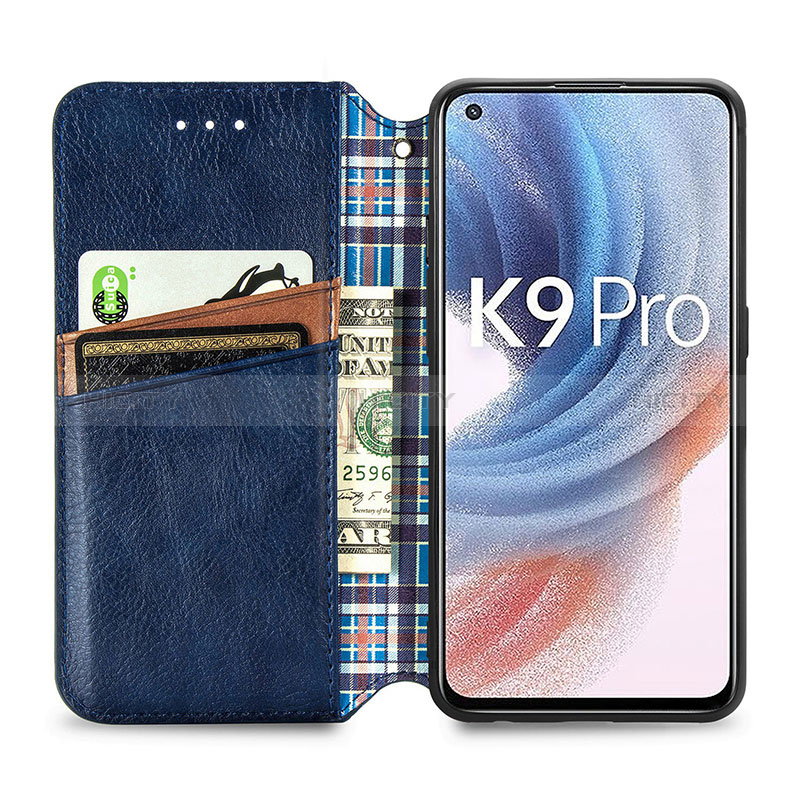 Oppo K9 Pro 5G用手帳型 レザーケース スタンド カバー S01D Oppo 