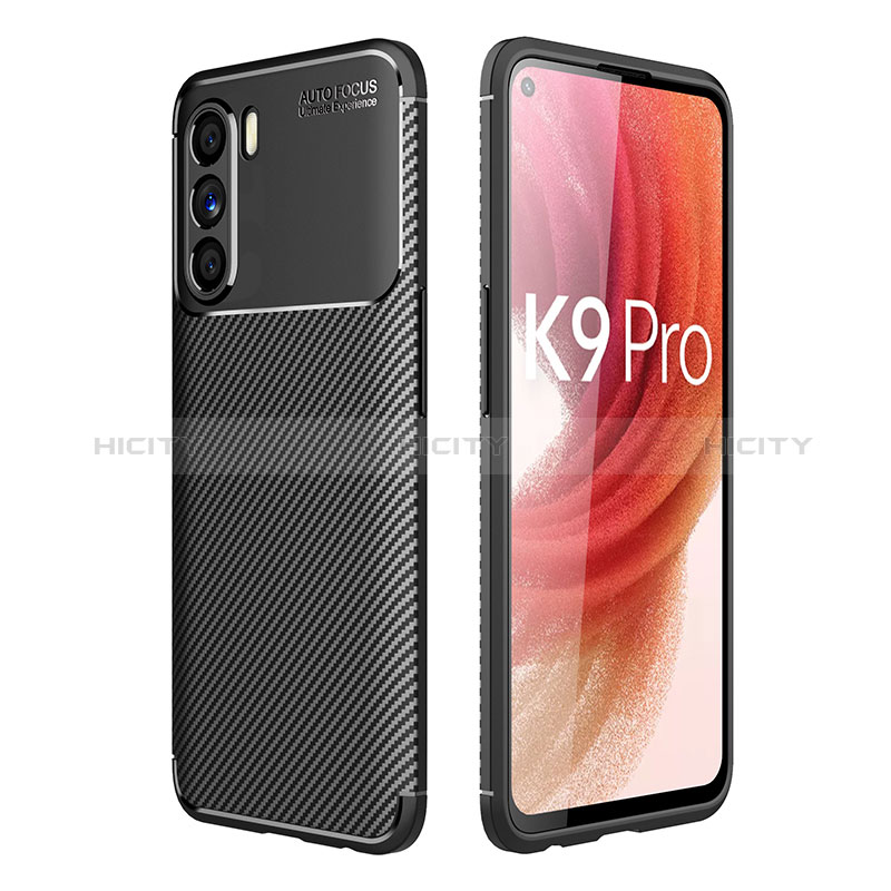 Oppo K9 Pro 5G用シリコンケース ソフトタッチラバー ツイル カバー Oppo 