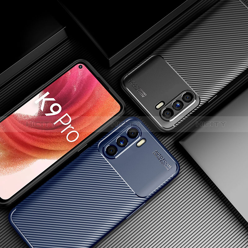 Oppo K9 Pro 5G用シリコンケース ソフトタッチラバー ツイル カバー Oppo 