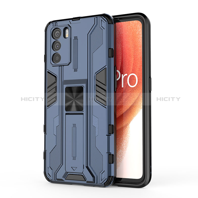 Oppo K9 Pro 5G用ハイブリットバンパーケース スタンド プラスチック 兼シリコーン カバー マグネット式 Oppo 