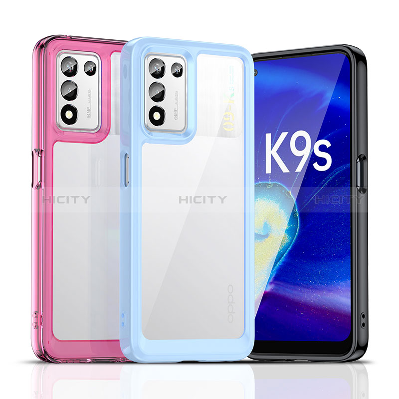 Oppo K9S 5G用ハイブリットバンパーケース 透明 プラスチック カバー J01S Oppo 