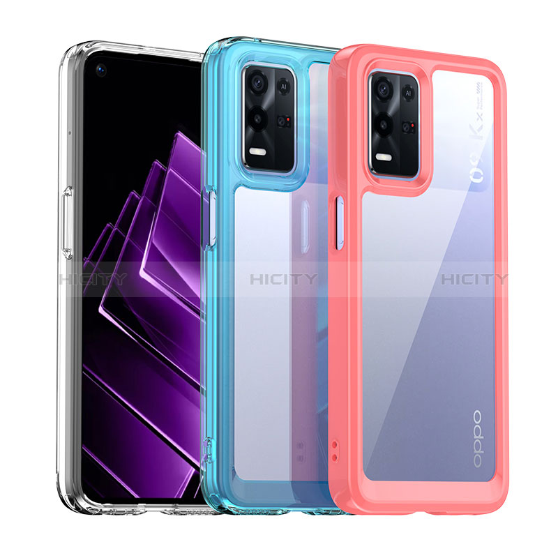 Oppo K9X 5G用ハイブリットバンパーケース クリア透明 プラスチック カバー J01S Oppo 