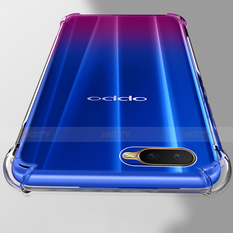 Oppo R17 Neo用極薄ソフトケース シリコンケース 耐衝撃 全面保護 クリア透明 T02 Oppo クリア