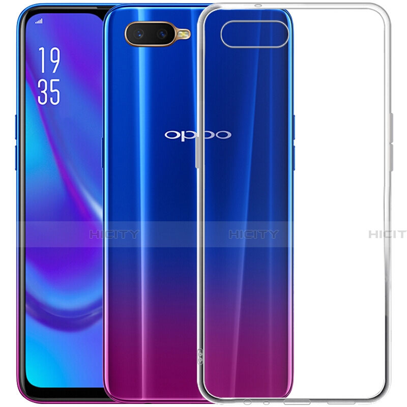 Oppo R17 Neo用極薄ソフトケース シリコンケース 耐衝撃 全面保護 クリア透明 Z07 Oppo クリア