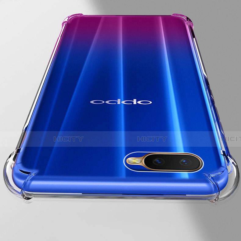 Oppo R17 Neo用極薄ソフトケース シリコンケース 耐衝撃 全面保護 クリア透明 Z02 Oppo クリア