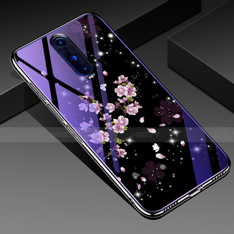 Oppo R17 Pro用ハイブリットバンパーケース プラスチック 鏡面 花 カバー Oppo マルチカラー