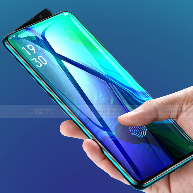 Oppo Reno 10X Zoom用強化ガラス フル液晶保護フィルム F02 Oppo ブラック