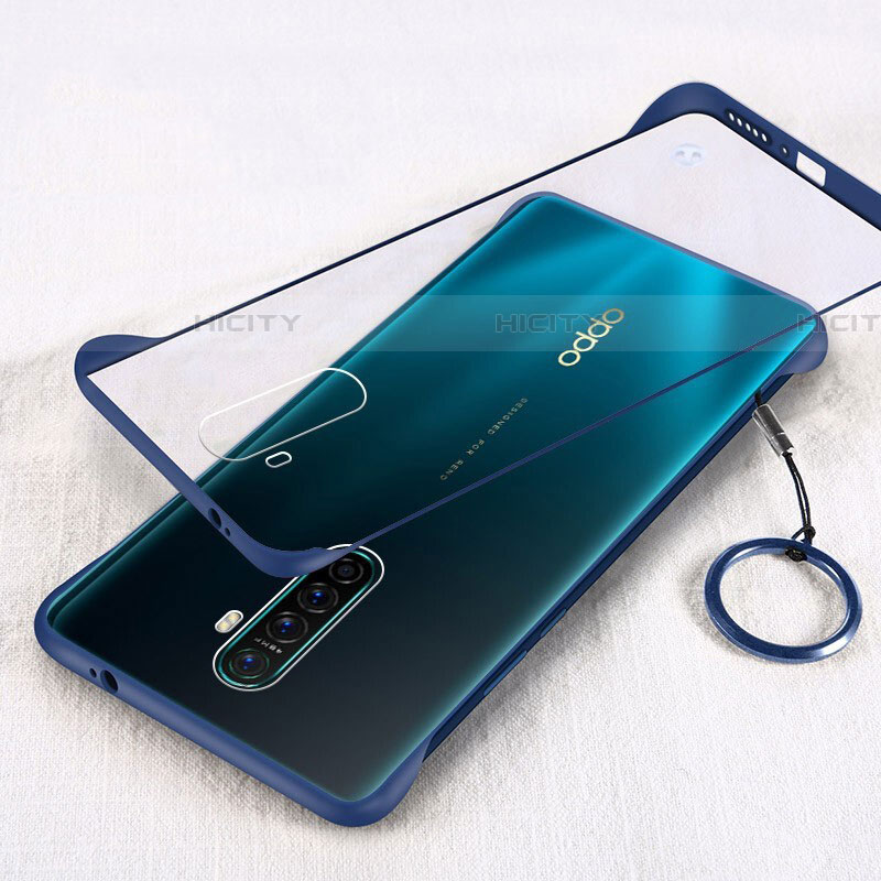 Oppo Reno Ace用ハードカバー クリスタル クリア透明 H01 Oppo ネイビー