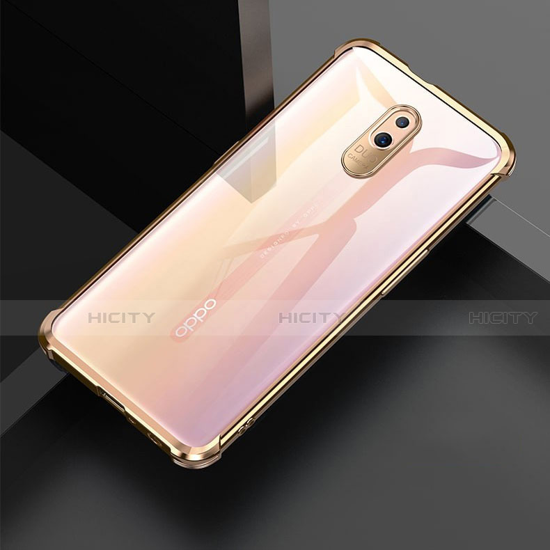 Oppo Reno用極薄ソフトケース シリコンケース 耐衝撃 全面保護 透明 H01 Oppo 