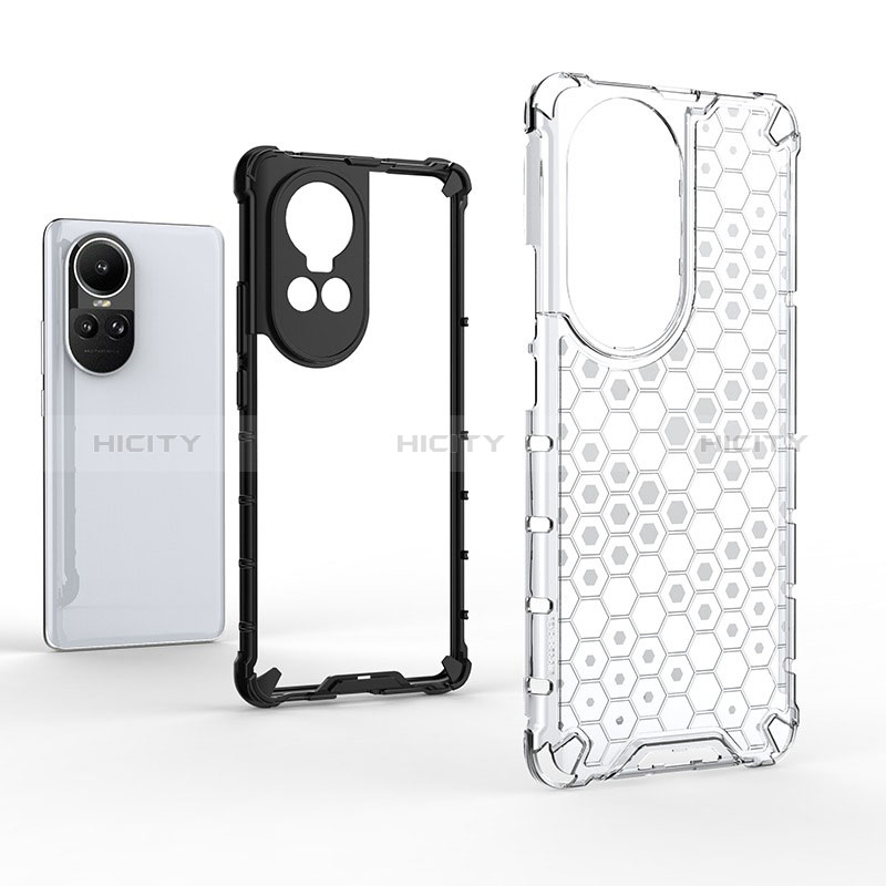 Oppo Reno10 5G用360度 フルカバー ハイブリットバンパーケース クリア透明 プラスチック カバー AM2 Oppo 