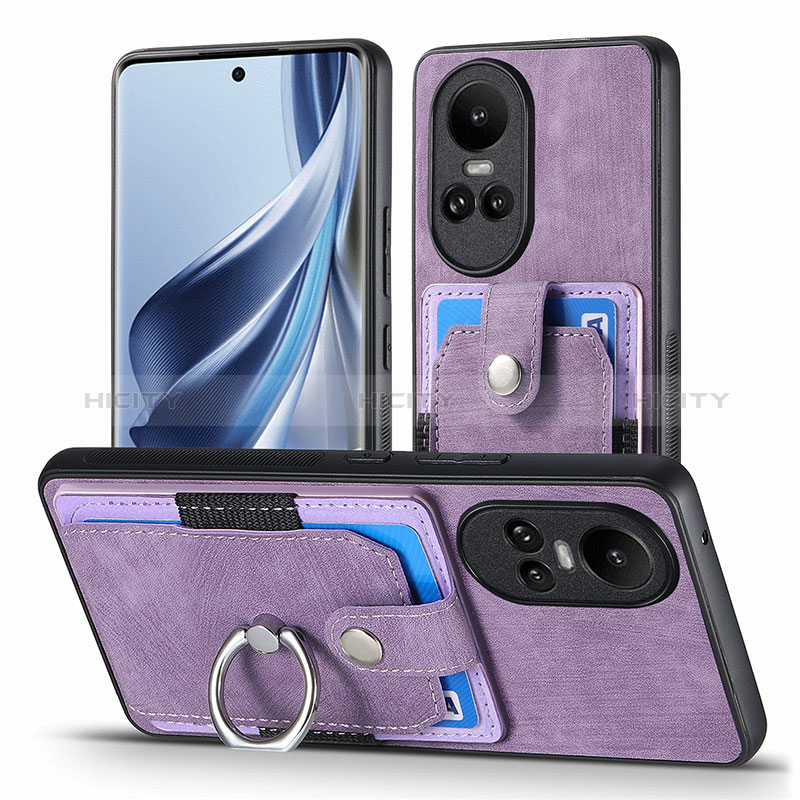 Oppo Reno10 Pro 5G用シリコンケース ソフトタッチラバー レザー柄 カバー SD2 Oppo 