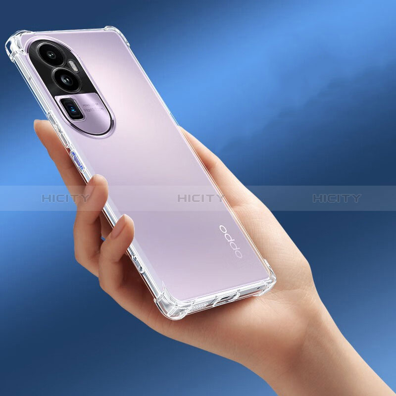 Oppo Reno10 Pro+ Plus 5G用極薄ソフトケース シリコンケース 耐衝撃 全面保護 クリア透明 カバー Oppo クリア