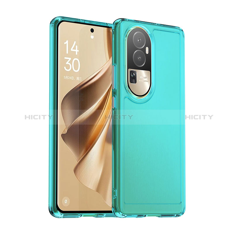 Oppo Reno10 Pro+ Plus 5G用ハイブリットバンパーケース クリア透明 プラスチック カバー J02S Oppo 