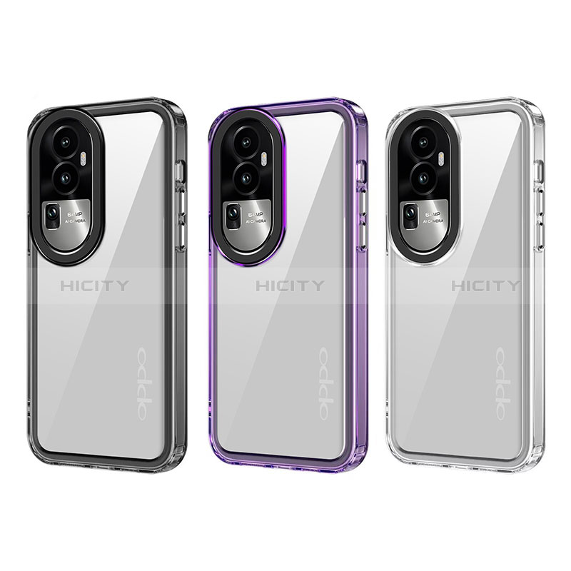 Oppo Reno10 Pro+ Plus 5G用ハイブリットバンパーケース クリア透明 プラスチック カバー AC1 Oppo 