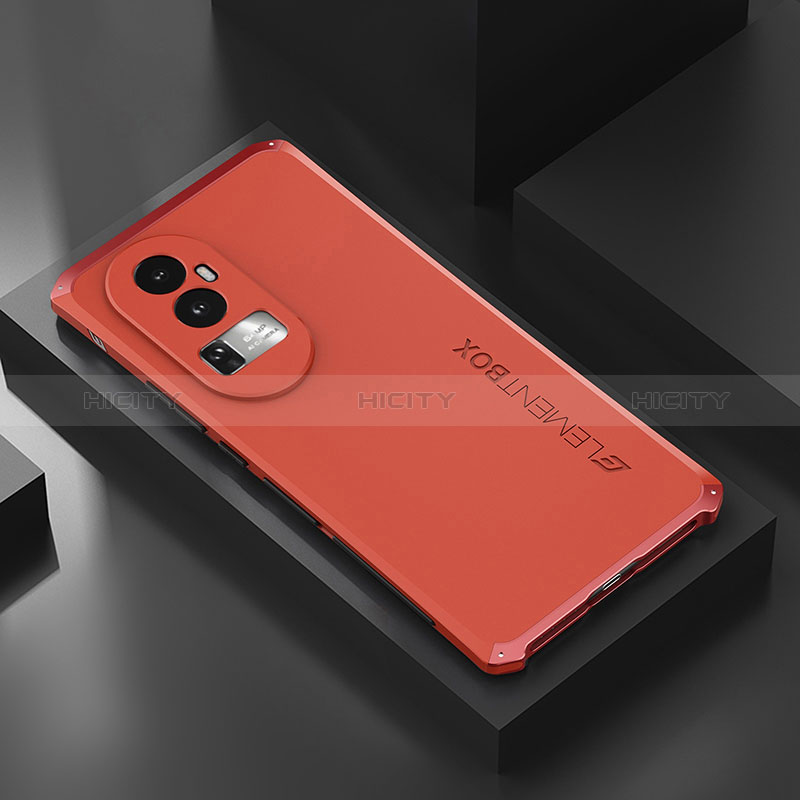 Oppo Reno10 Pro+ Plus 5G用360度 フルカバー ケース 高級感 手触り良い アルミメタル 製の金属製 Oppo 