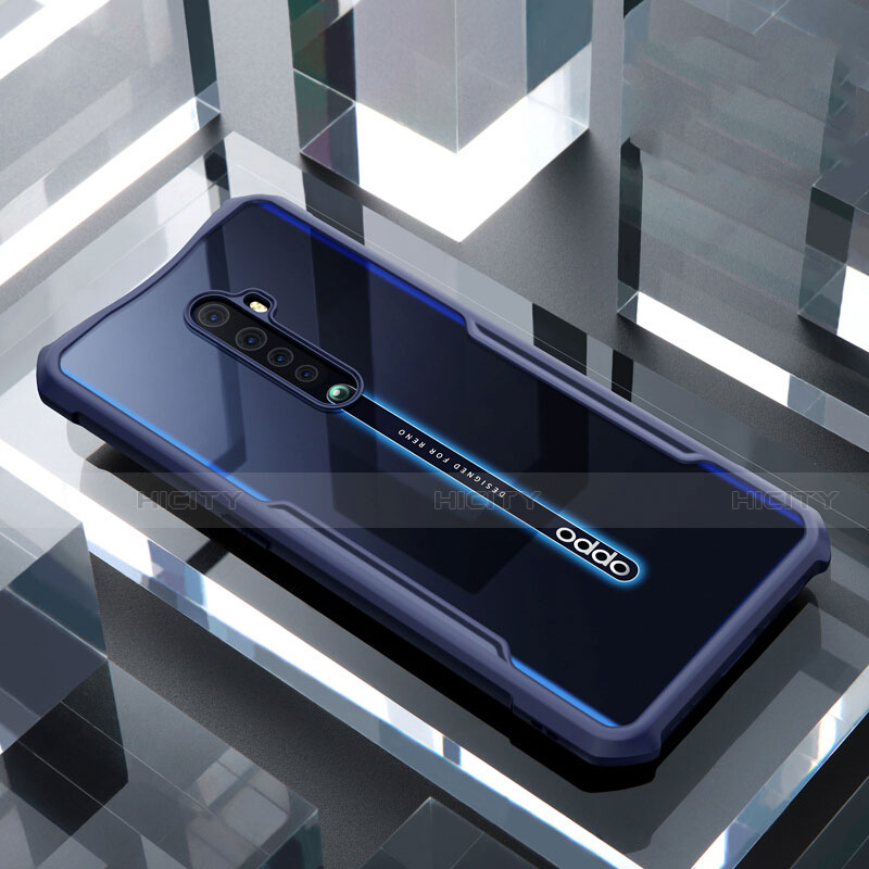 Oppo Reno2用ハイブリットバンパーケース クリア透明 プラスチック 鏡面 カバー Oppo 