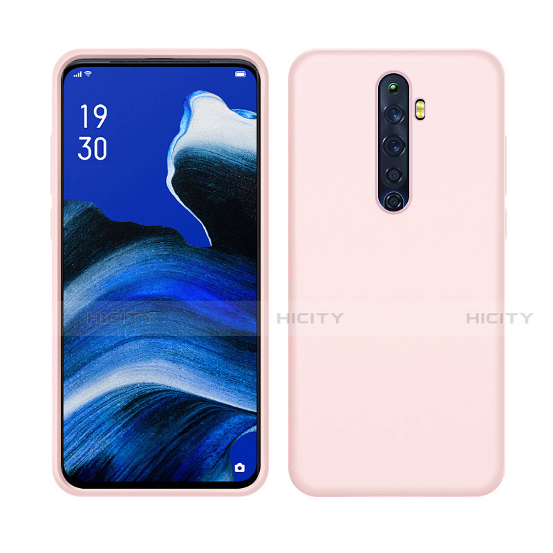 Oppo Reno2 Z用360度 フルカバー極薄ソフトケース シリコンケース 耐衝撃 全面保護 バンパー S03 Oppo ピンク