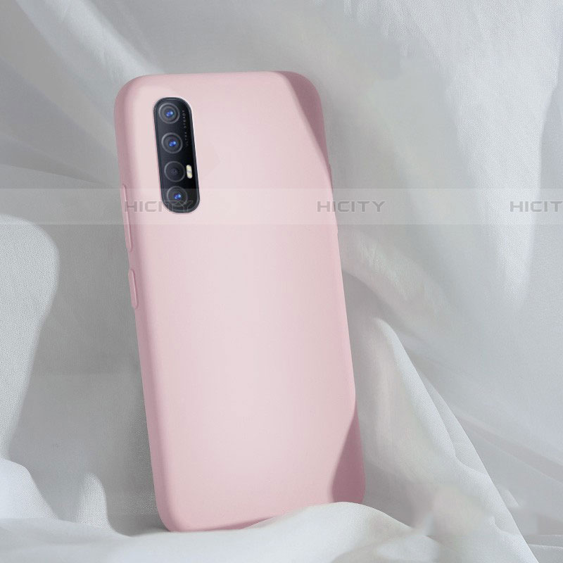 Oppo Reno3 Pro用360度 フルカバー極薄ソフトケース シリコンケース 耐衝撃 全面保護 バンパー S01 Oppo ピンク