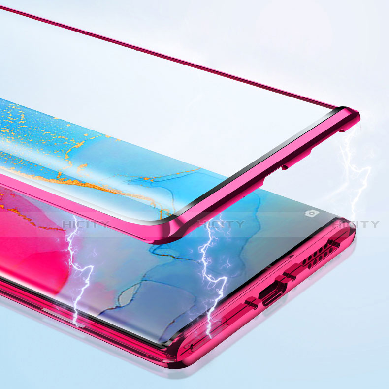 Oppo Reno3 Pro用ハイブリットバンパーケース プラスチック 鏡面 カバー アンド指輪 マグネット式 A02 Oppo 