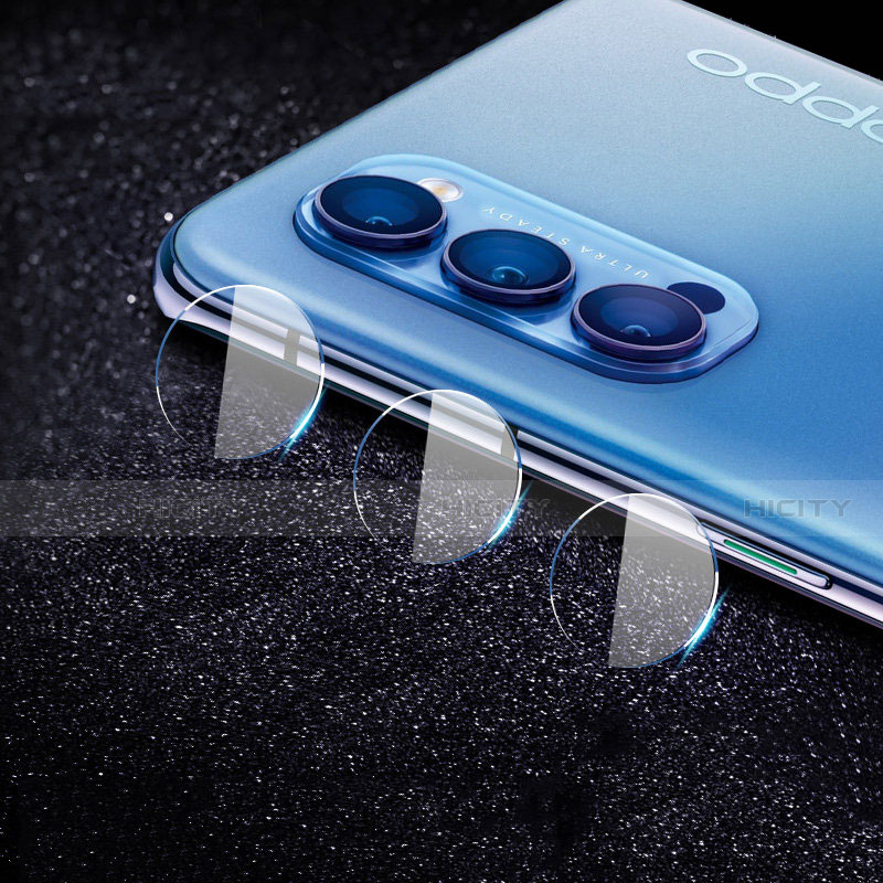 Oppo Reno4 5G用強化ガラス カメラプロテクター カメラレンズ 保護ガラスフイルム C02 Oppo クリア