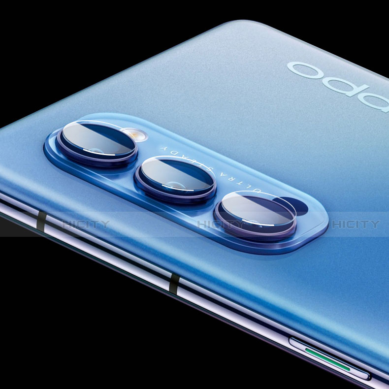 Oppo Reno4 5G用強化ガラス カメラプロテクター カメラレンズ 保護ガラスフイルム C02 Oppo クリア