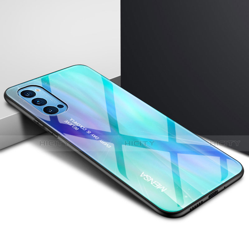 Oppo Reno4 Pro 5G用ハイブリットバンパーケース プラスチック 鏡面 カバー Oppo 