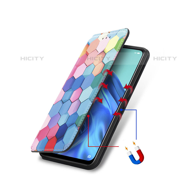 Oppo Reno5 A用手帳型 レザーケース スタンド パターン カバー S02D Oppo 