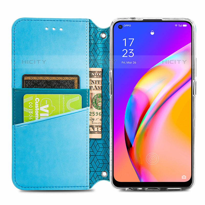 Oppo Reno5 Z 5G用手帳型 レザーケース スタンド パターン カバー S01D Oppo 