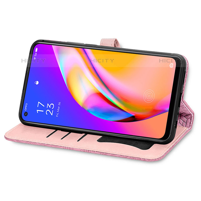 Oppo Reno5 Z 5G用手帳型 レザーケース スタンド パターン カバー S04D Oppo 