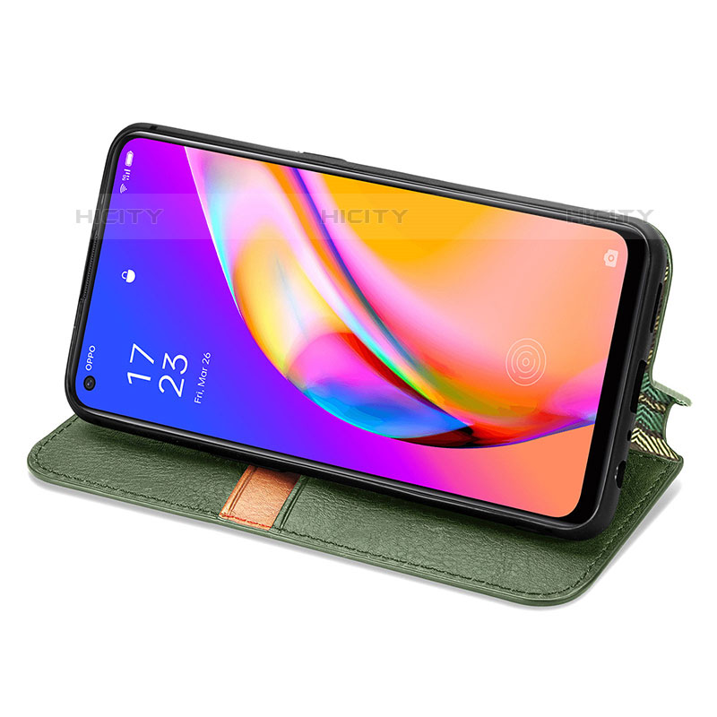 Oppo Reno5 Z 5G用手帳型 レザーケース スタンド カバー S01D Oppo 