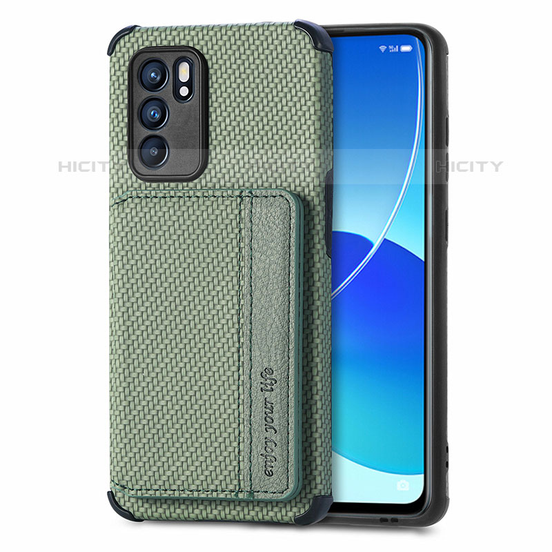 Oppo Reno6 5G用極薄ソフトケース シリコンケース 耐衝撃 全面保護 マグネット式 バンパー S01D Oppo 