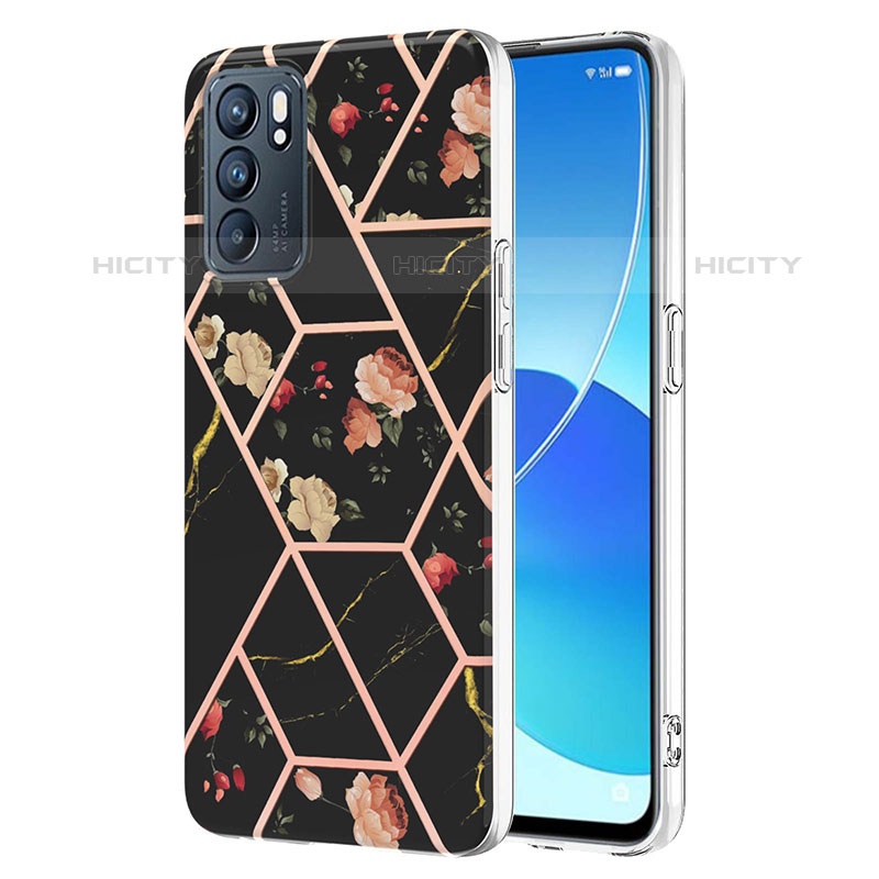 Oppo Reno6 5G用シリコンケース ソフトタッチラバー バタフライ パターン カバー Y02B Oppo 