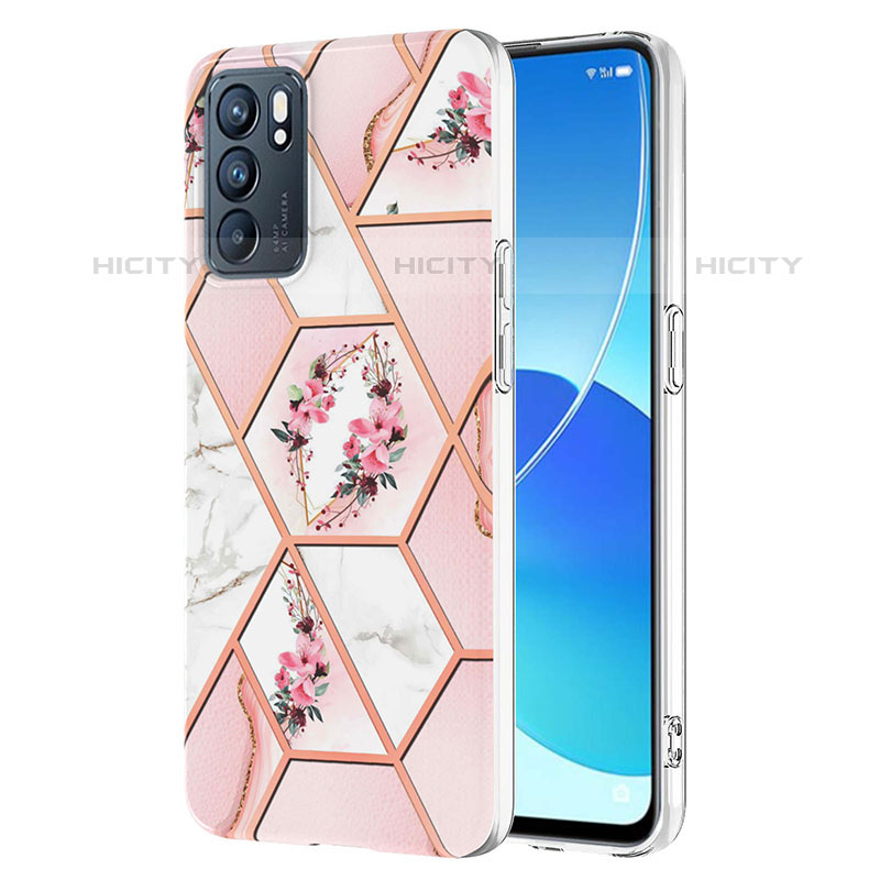 Oppo Reno6 5G用シリコンケース ソフトタッチラバー バタフライ パターン カバー Y02B Oppo 