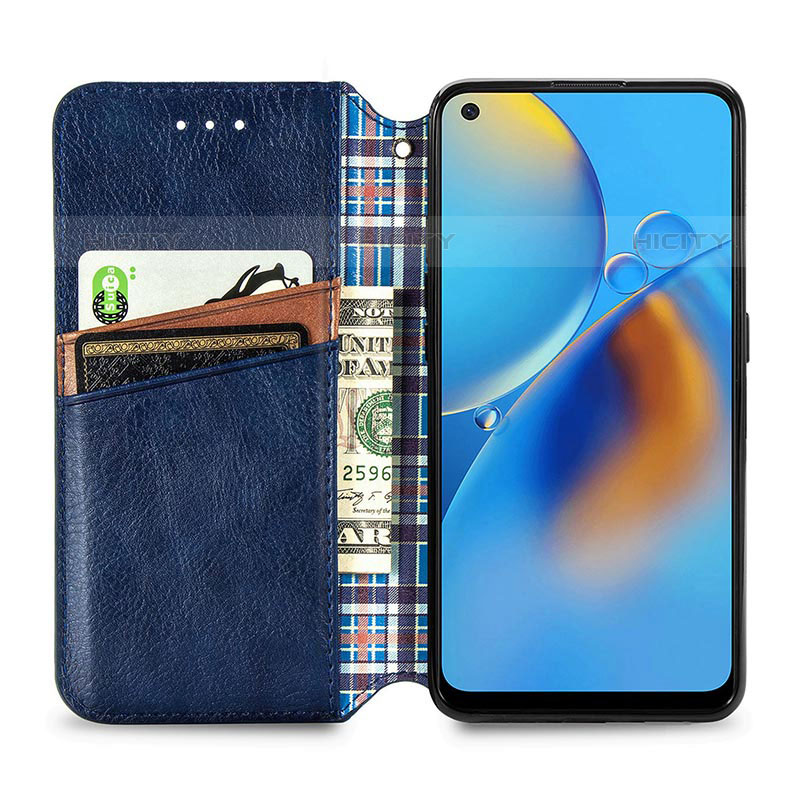 Oppo Reno6 Lite用手帳型 レザーケース スタンド カバー S01D Oppo 