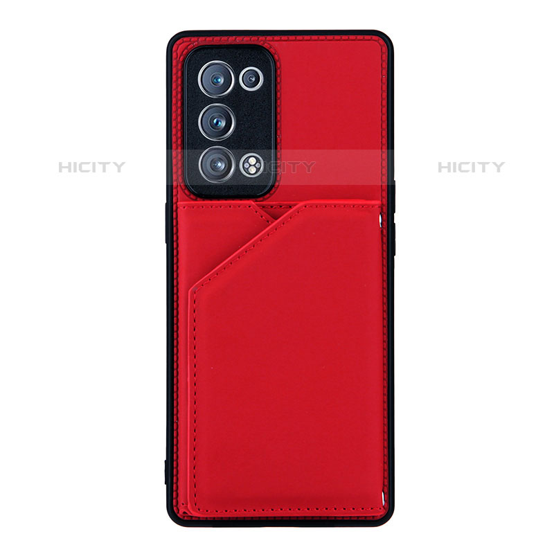 Oppo Reno6 Pro 5G用ケース 高級感 手触り良いレザー柄 Y01B Oppo レッド