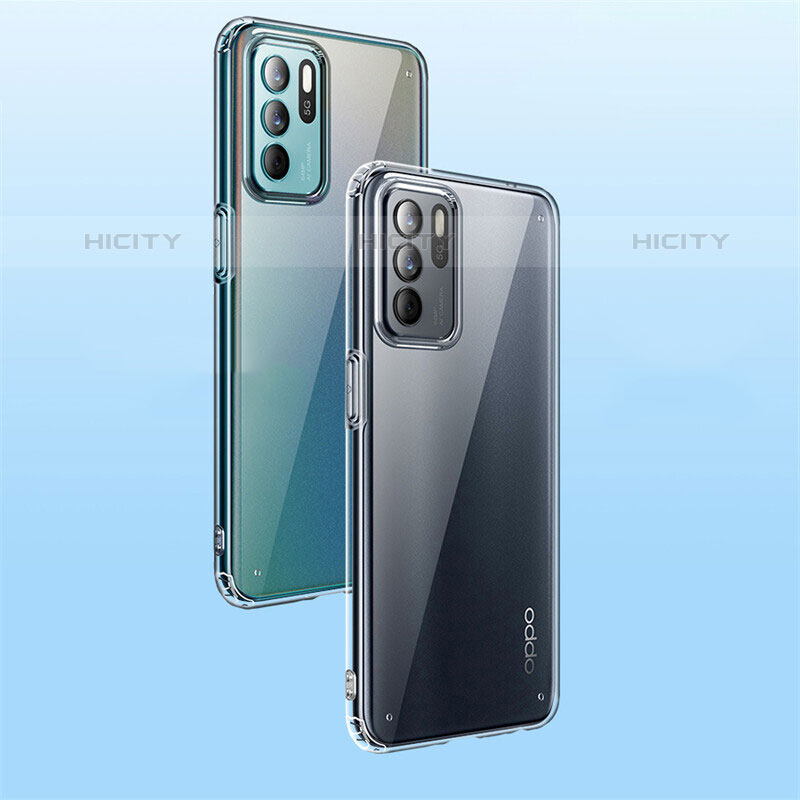 Oppo Reno6 Z 5G用極薄ソフトケース シリコンケース 耐衝撃 全面保護 クリア透明 T02 Oppo クリア