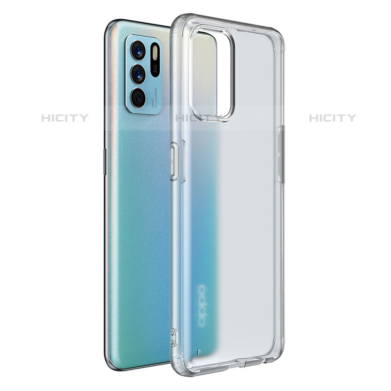 Oppo Reno6 Z 5G用ハイブリットバンパーケース クリア透明 プラスチック カバー W01L Oppo クリア