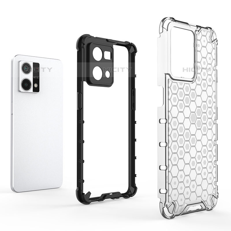 Oppo Reno7 4G用360度 フルカバー ハイブリットバンパーケース クリア透明 プラスチック カバー AM3 Oppo 