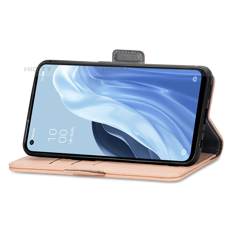 Oppo Reno7 A用手帳型 レザーケース スタンド 花 カバー S02D Oppo 