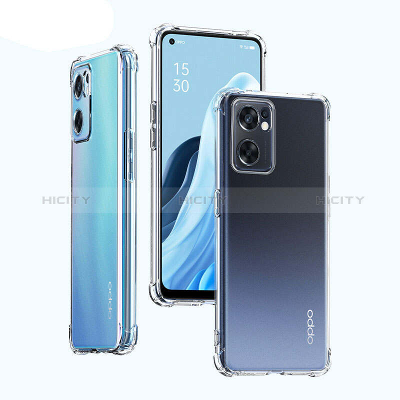 Oppo Reno7 SE 5G用極薄ソフトケース シリコンケース 耐衝撃 全面保護 クリア透明 T09 Oppo クリア