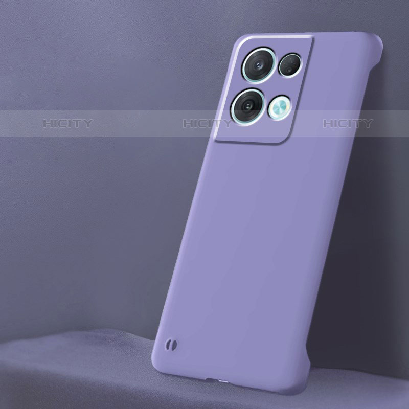 Oppo Reno8 Pro 5G用ハードケース プラスチック 質感もマット カバー YK6 Oppo パープル