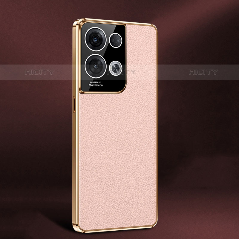 Oppo Reno8 Pro 5G用ケース 高級感 手触り良いレザー柄 JB2 Oppo ピンク