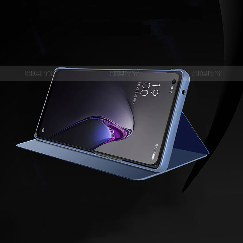 Oppo Reno8 Pro 5G用手帳型 レザーケース スタンド 鏡面 カバー Oppo 