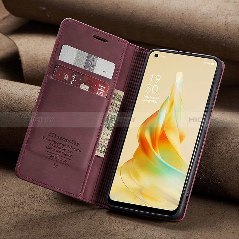 Oppo Reno8 T 4G用手帳型 レザーケース スタンド カバー C02S Oppo 