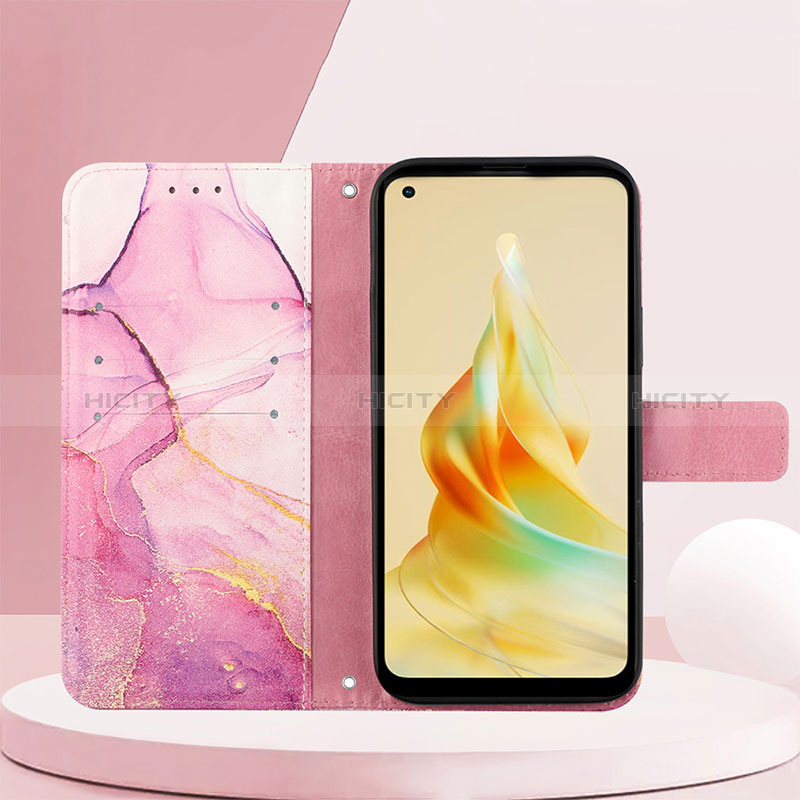 Oppo Reno8 T 4G用手帳型 レザーケース スタンド パターン カバー YB4 Oppo 