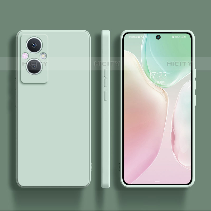 Oppo Reno8 Z 5G用360度 フルカバー極薄ソフトケース シリコンケース 耐衝撃 全面保護 バンパー S01 Oppo ライトグリーン