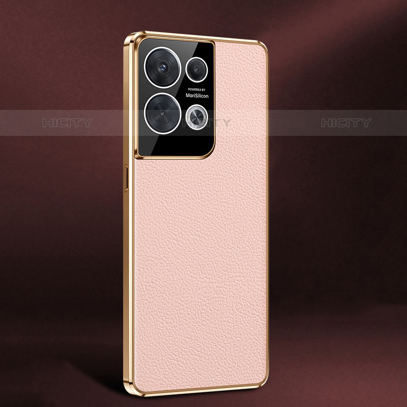 Oppo Reno9 5G用ケース 高級感 手触り良いレザー柄 JB2 Oppo ピンク