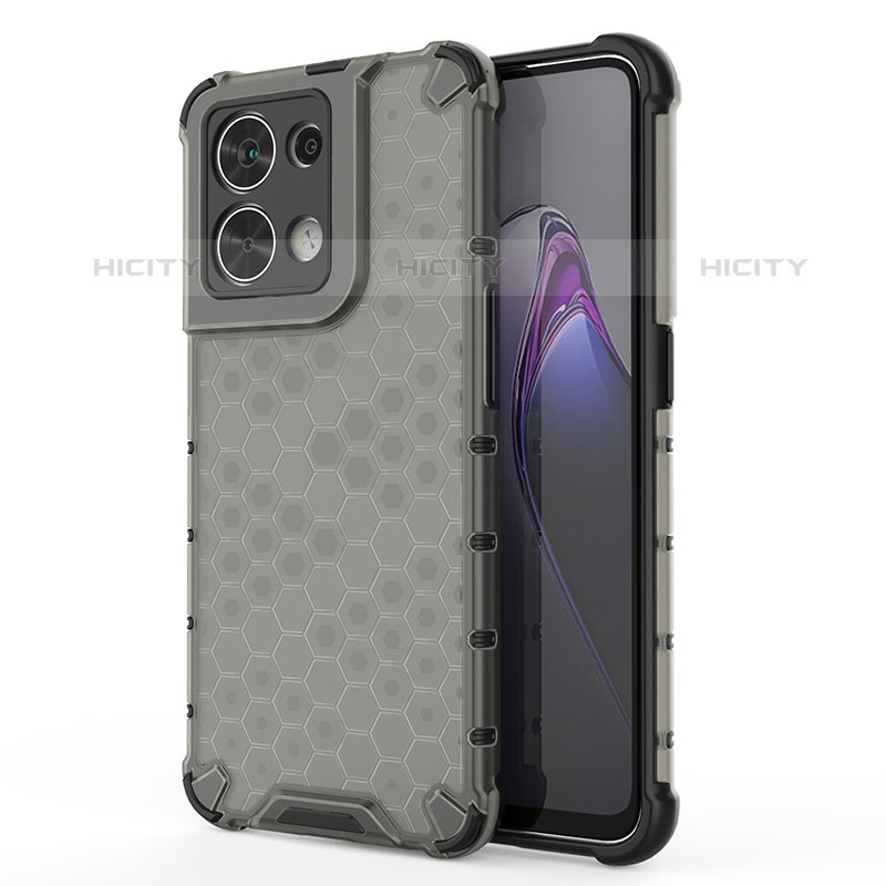 Oppo Reno9 Pro 5G用360度 フルカバー ハイブリットバンパーケース クリア透明 プラスチック カバー AM1 Oppo 