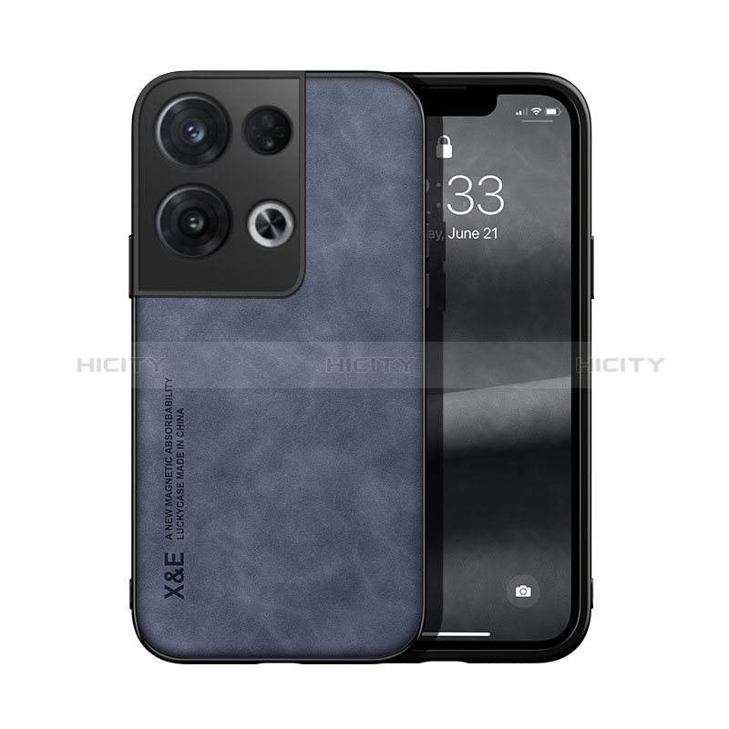 Oppo Reno9 Pro+ Plus 5G用ケース 高級感 手触り良いレザー柄 DY1 Oppo ネイビー